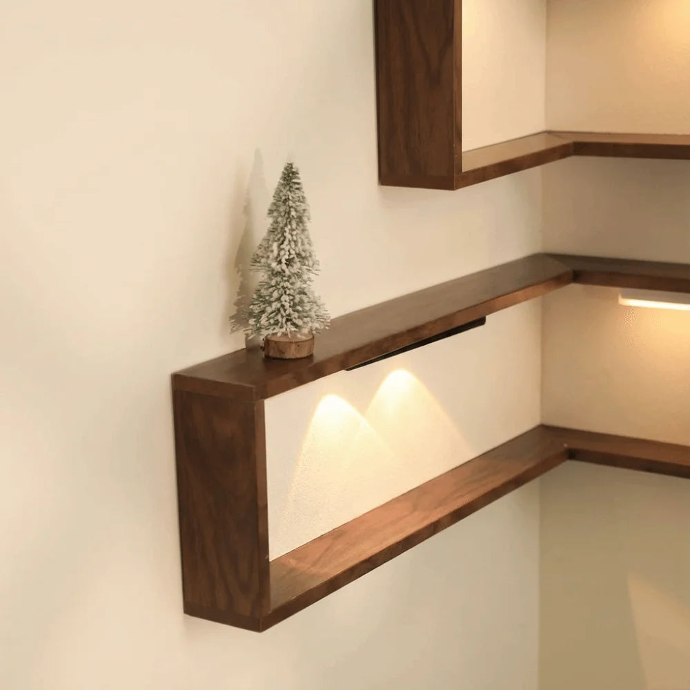 Floating Corner Wall Shelf