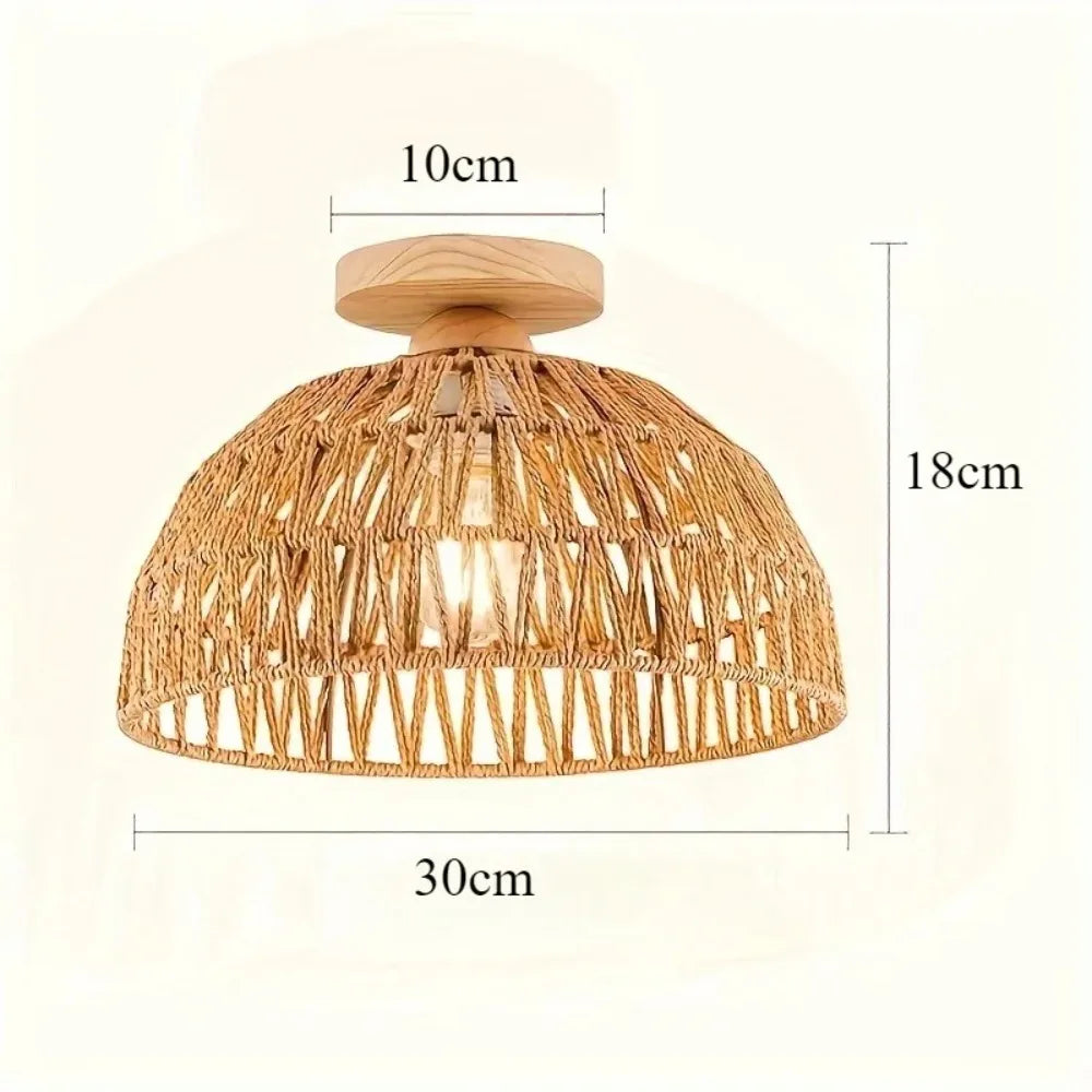 Wabi-Sabi Bamboo Ceiling Light