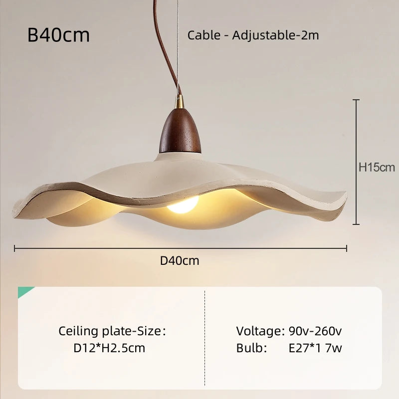 Wabi-Sabi Wood Pendant Chandelier