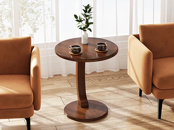 C-Shaped Sofa Side Table