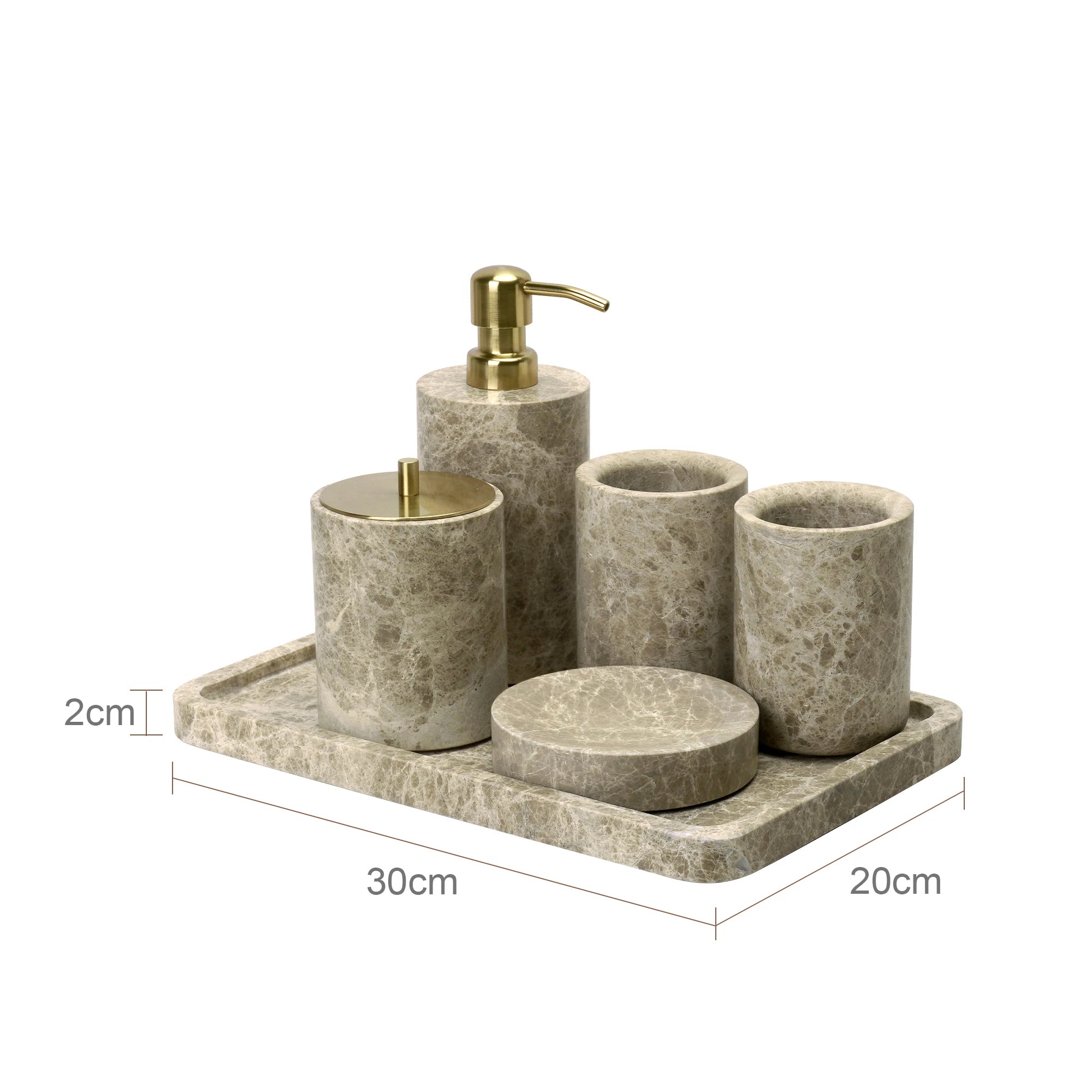 Emperador Light Marble Set