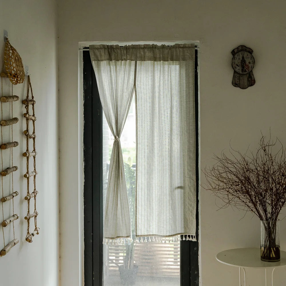 Japanese Cotton-Linen Curtains