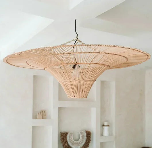 Wabi-Sabi Rattan Pendant Lamp