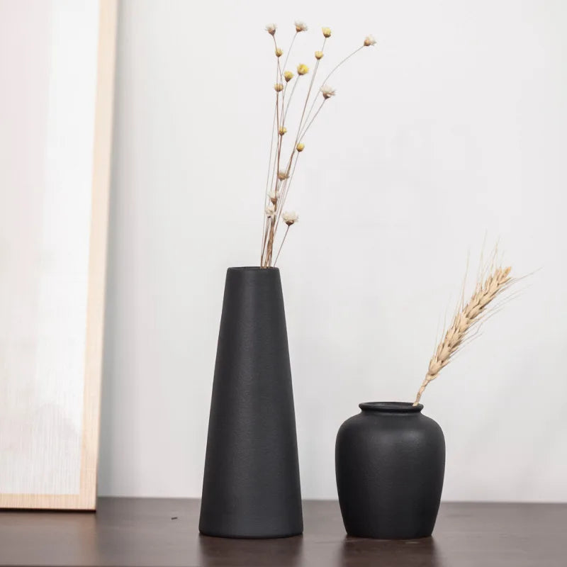 Matte Frosted Ceramic Bud Vase