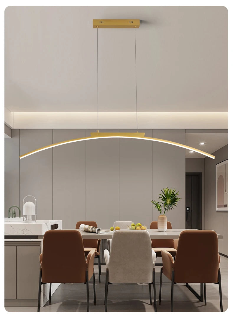 Contemporary Arc Pendant Lamp