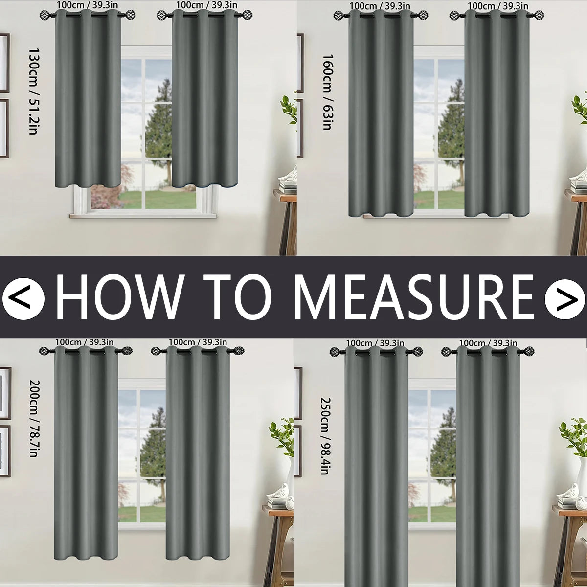 Modern Linen Blackout Curtains