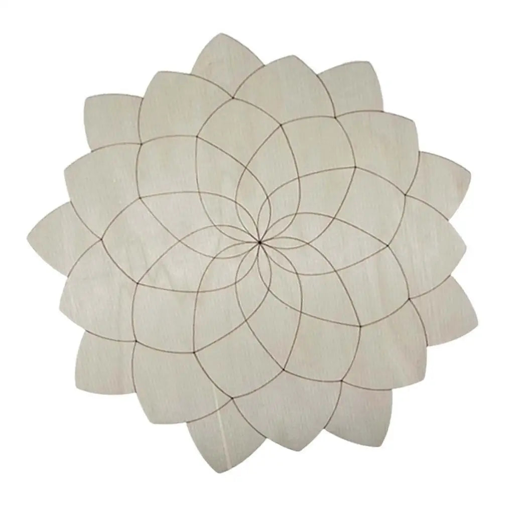 Boho Geometric Natural Wood Wall Sculpture
