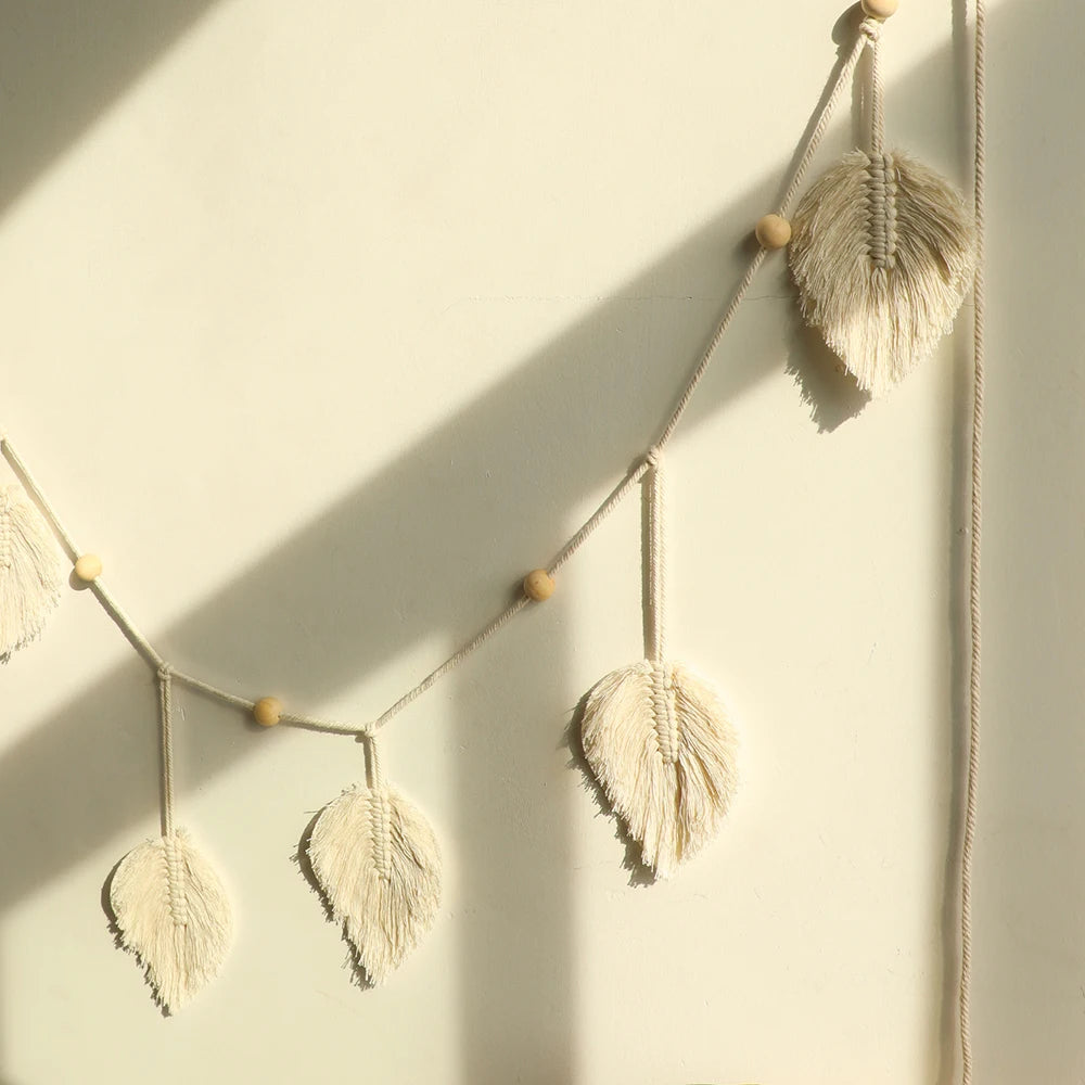 Large Leaf Macrame Hanging