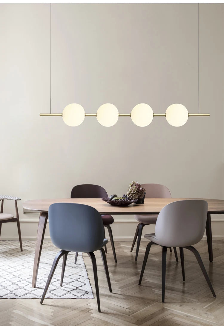 Minimalist Cement Linear Pendant Light