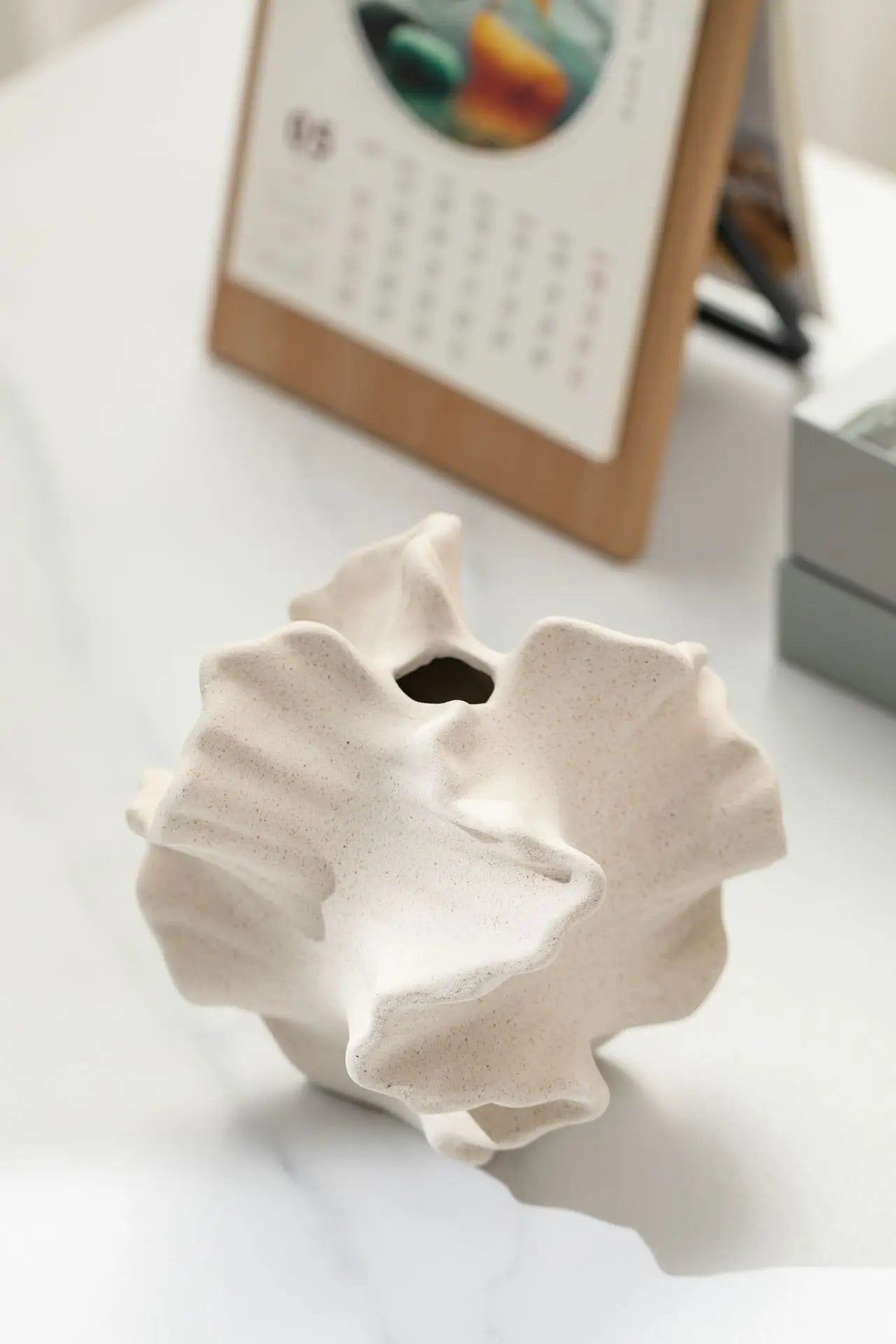 Wavy Petal Ceramic Vase