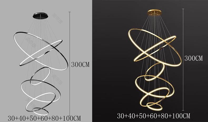 Nordic Acrylic Pendant Chandelier
