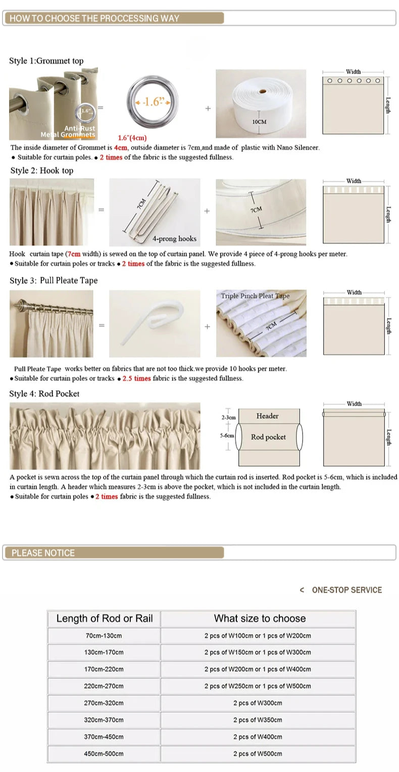 Modern Chenille Blackout Curtains
