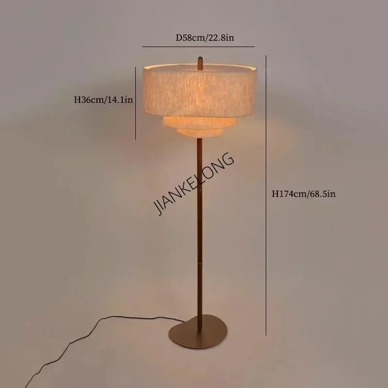 Wabi-Sabi Fabric Arc Pendant Lamp