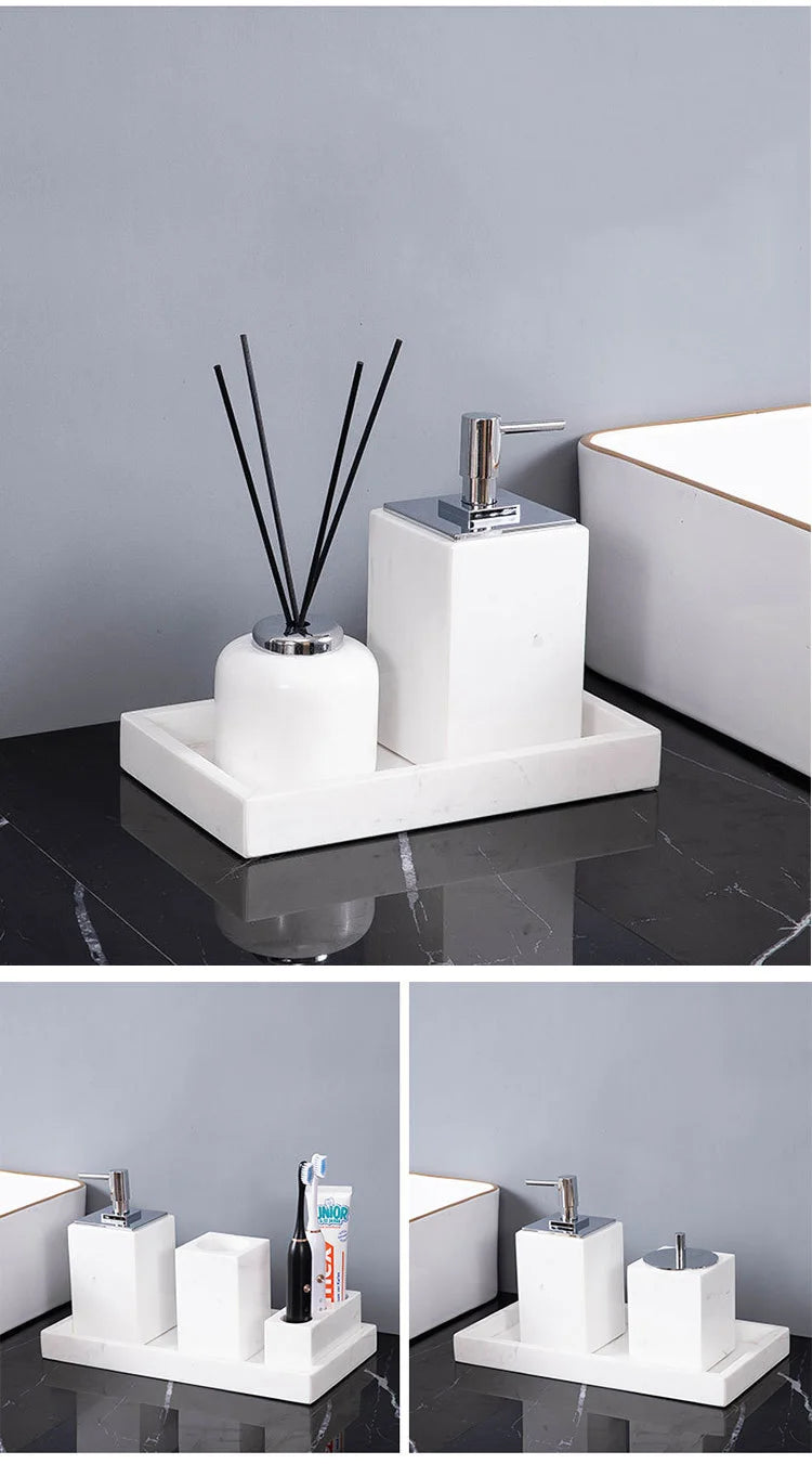 Volakos White Marble Set