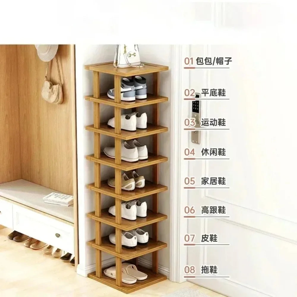 Bamboo Corner Shoe Rack
