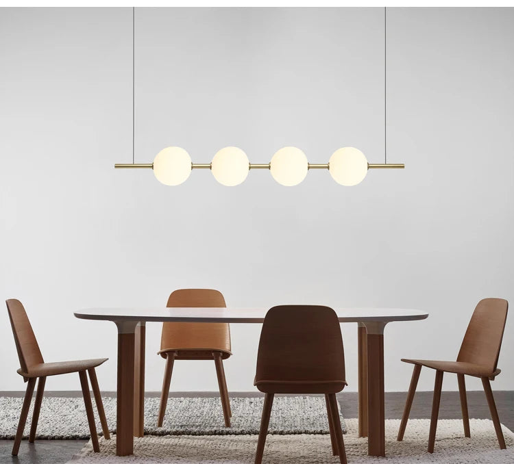 Minimalist Cement Linear Pendant Light