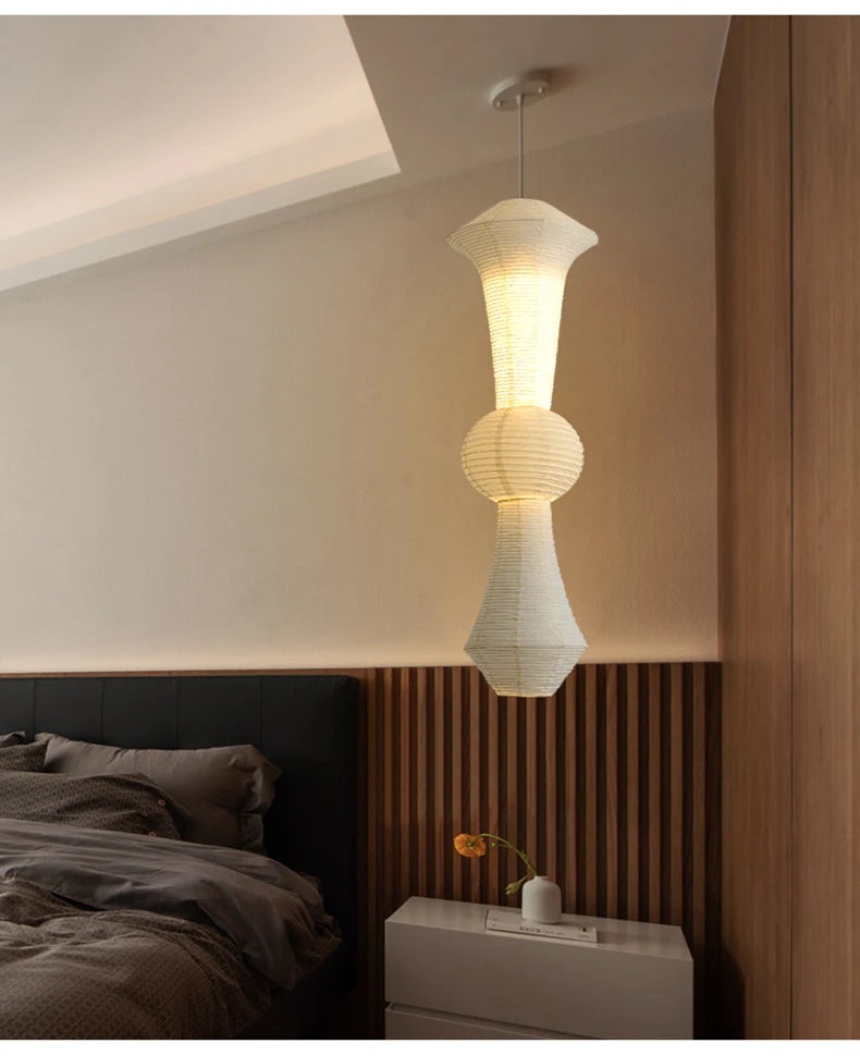 Wabi-Sabi Paper Pendant Chandelier