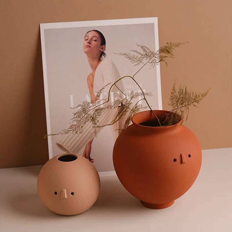 Sculptural Wabi-Sabi Art Vase
