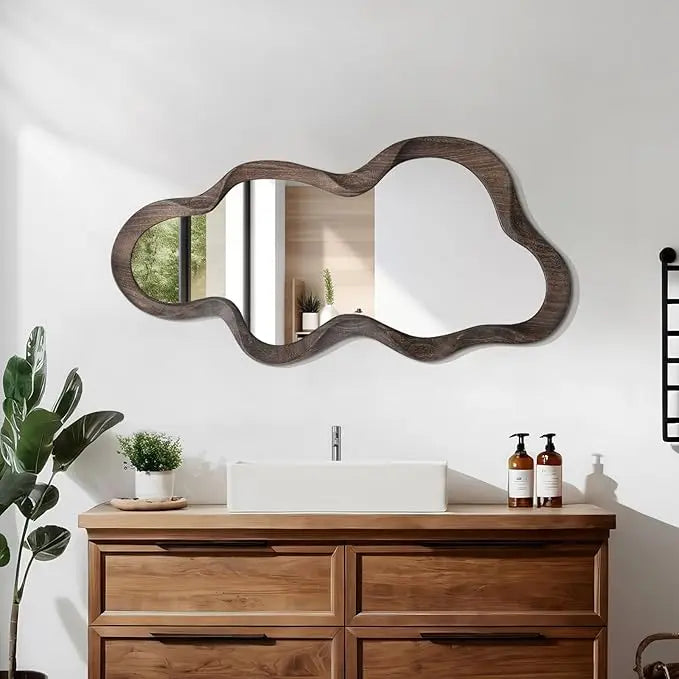 Vintage Irregular Gold Wall Mirror