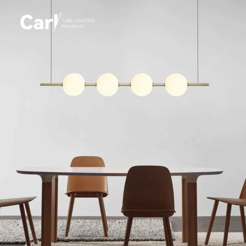 Minimalist Cement Linear Pendant Light