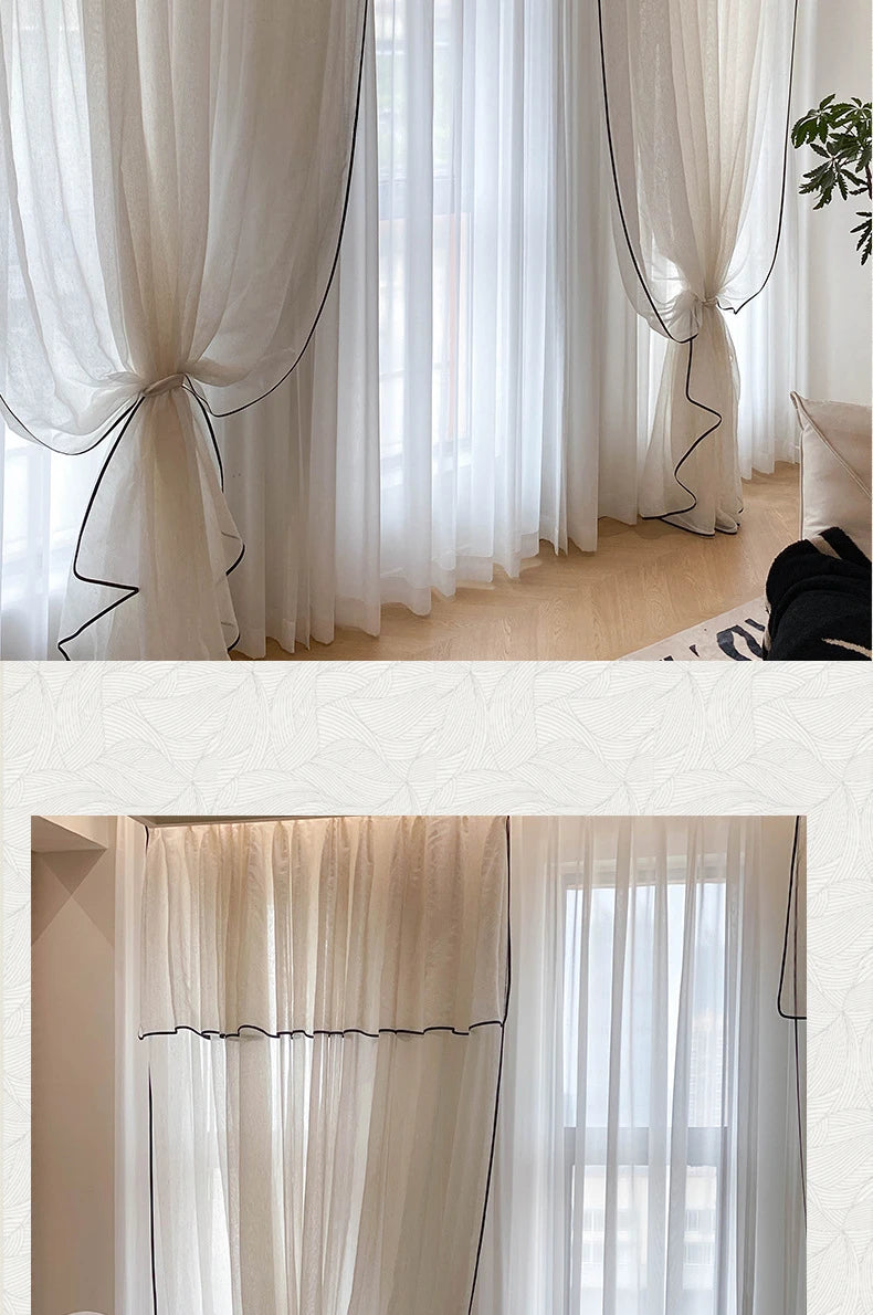 Vintage Tulle Blackout Curtains