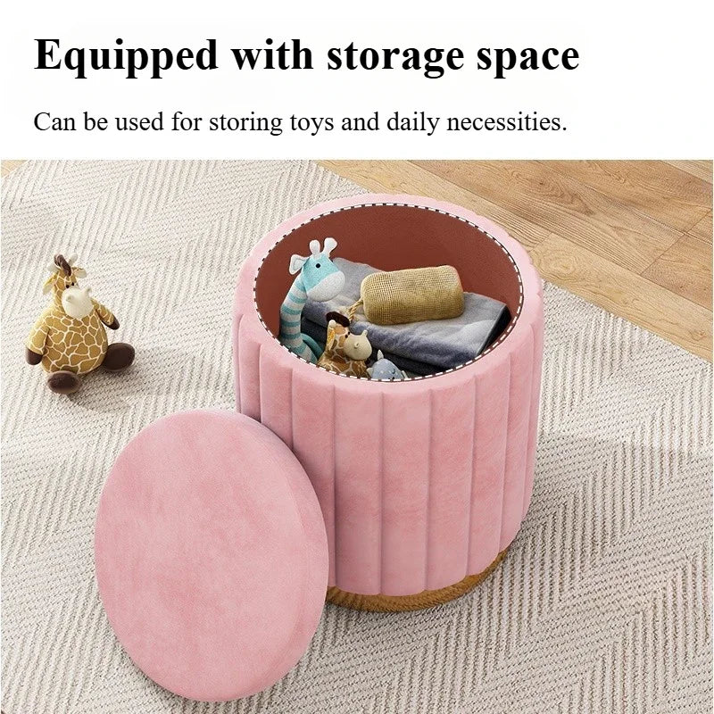 Wooden Vanity Stool
