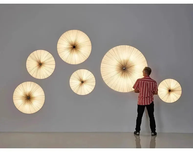 Wabi-Sabi Fabric Pendant Chandelier