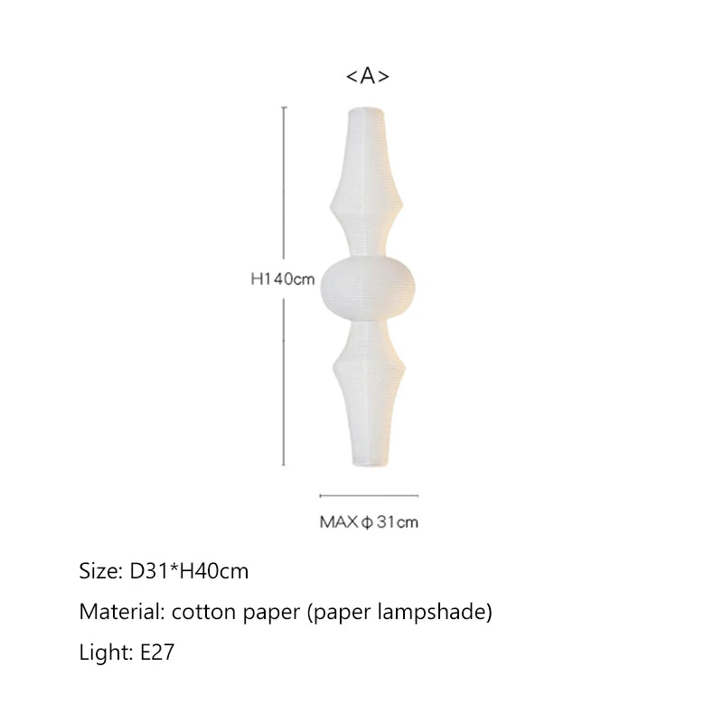 Wabi-Sabi Paper Pendant Chandelier