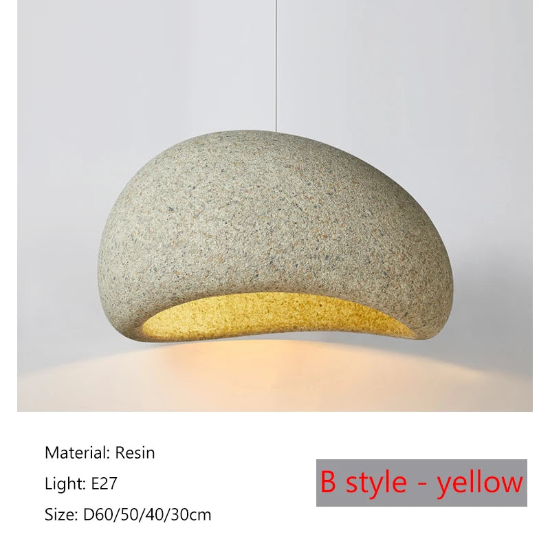 Wabi-Sabi Stone Pendant Chandelier