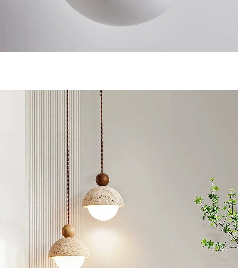 Wabi-Sabi Stone Pendant Chandelier