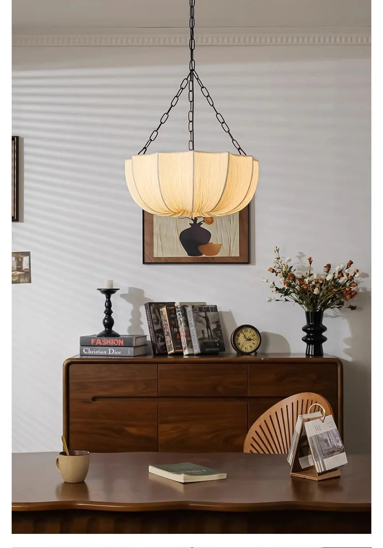 Wabi-Sabi Fabric Pendant Chandelier