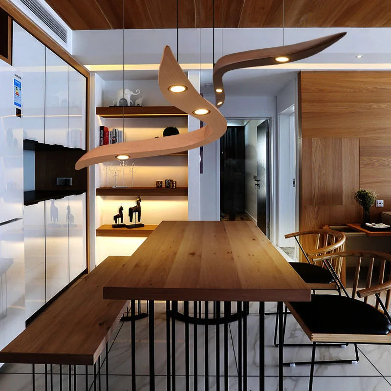 Modern Wood Pendant Lamp