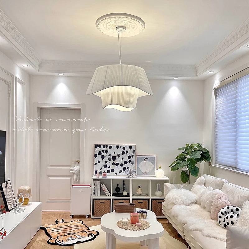 Wabi-Sabi Fabric Pendant Chandelier