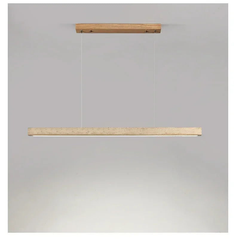 Wabi-Sabi Stone Linear Pendant Light