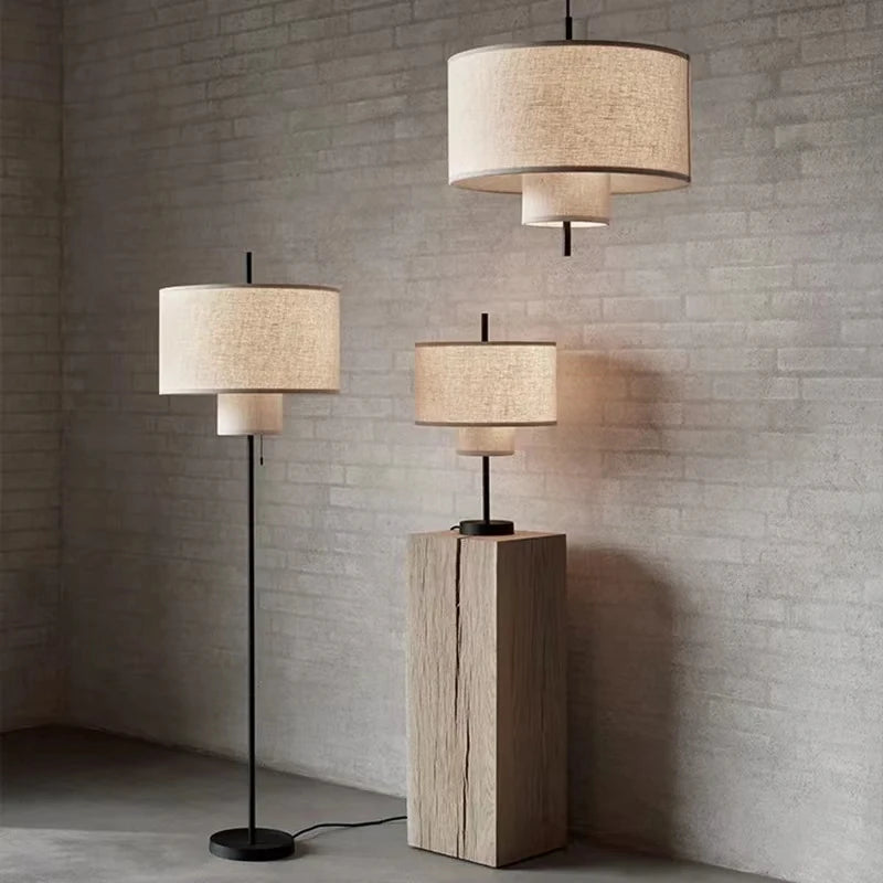 Wabi-Sabi Fabric Pendant Chandelier
