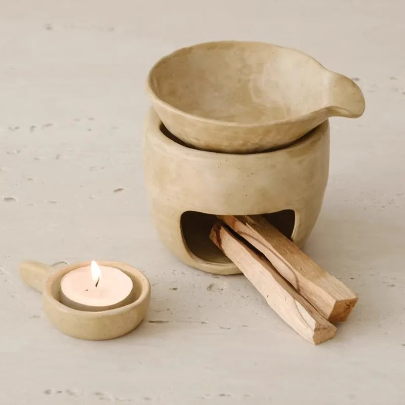 Wabi-Sabi Ceramic Incense Burner