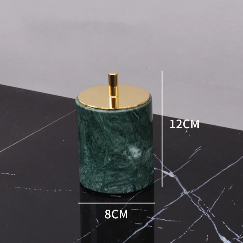 Indian Green Marble Bath Set