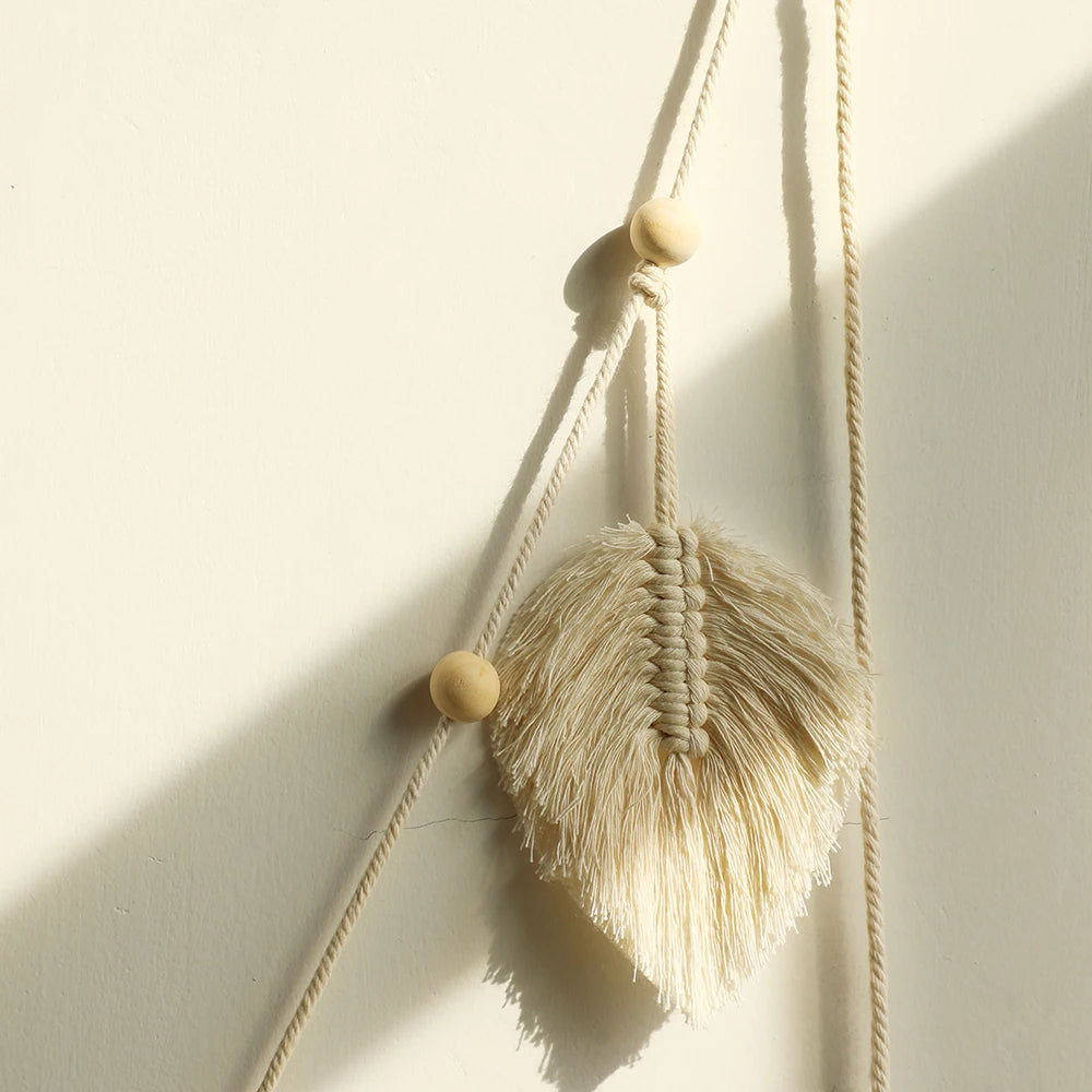 Large Leaf Macrame Hanging