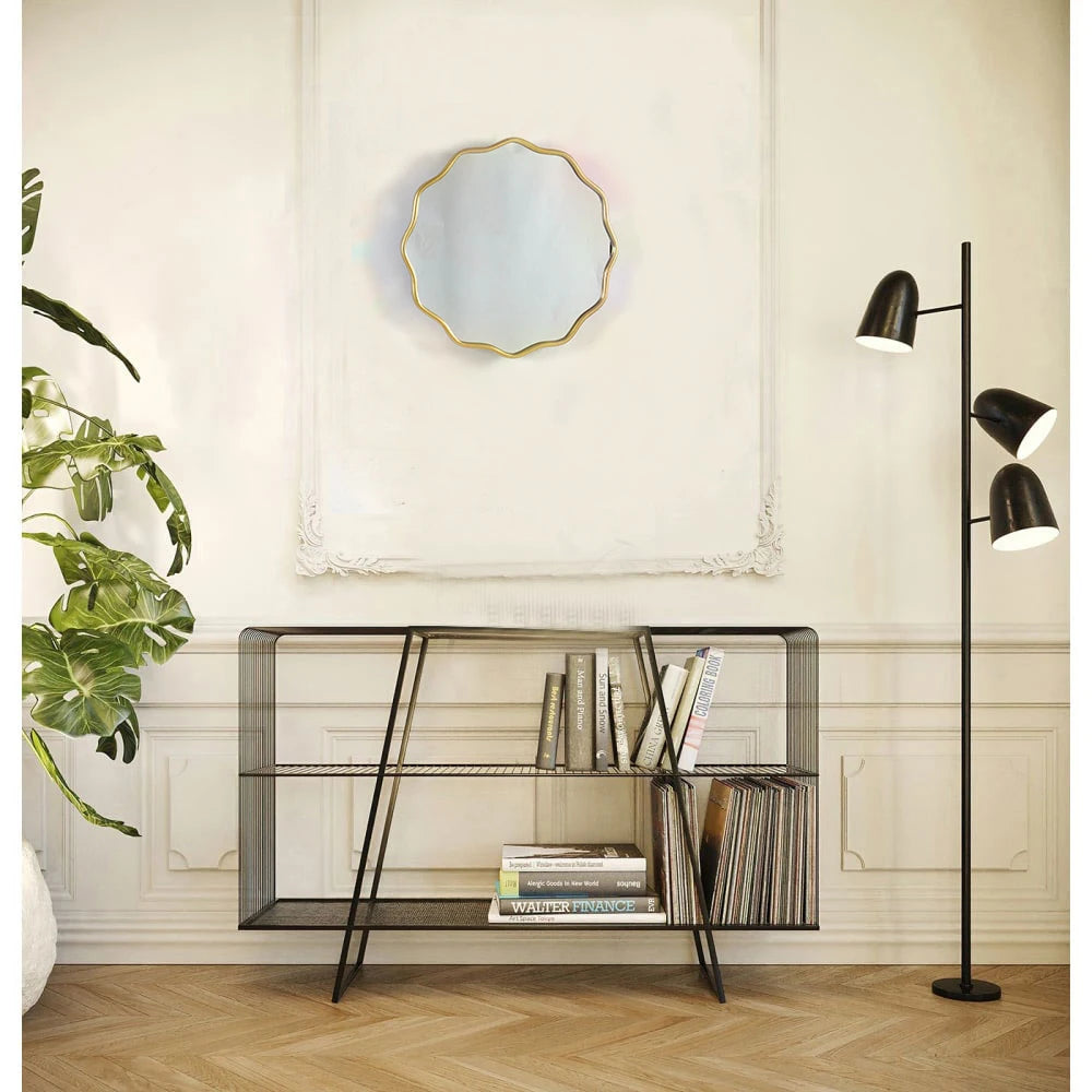 Farmhouse Irregular Gold Wall Mirror