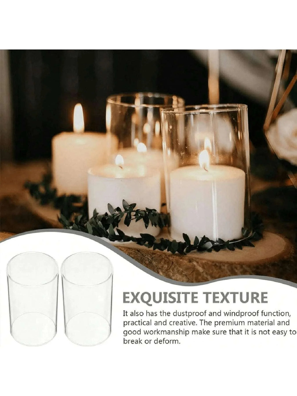 Glass Cylinder Candle Holder