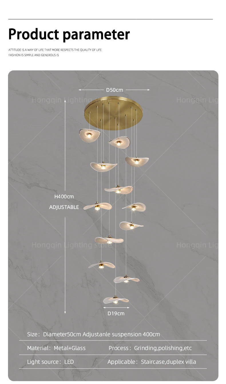 Nordic Stone Pendant Chandelier