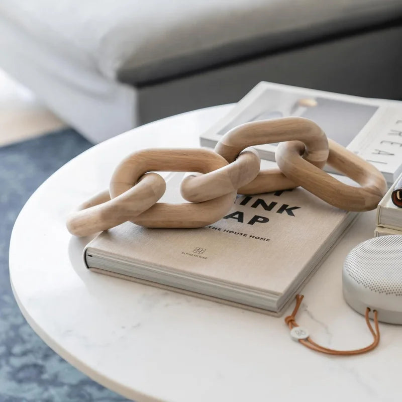 Boho Wood Chain Sculpture