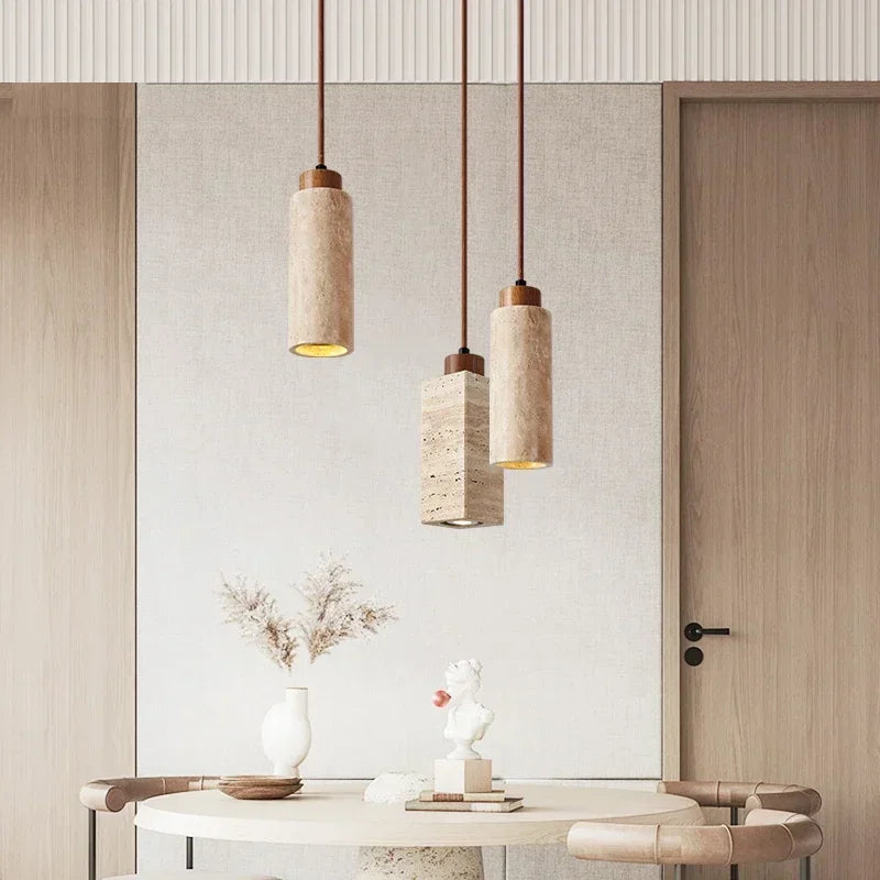 Wabi-Sabi Stone Pendant Chandelier