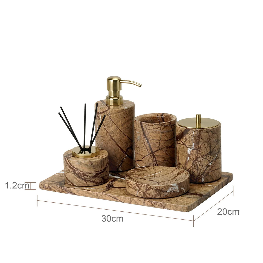 Rainforest Brown Marble Set