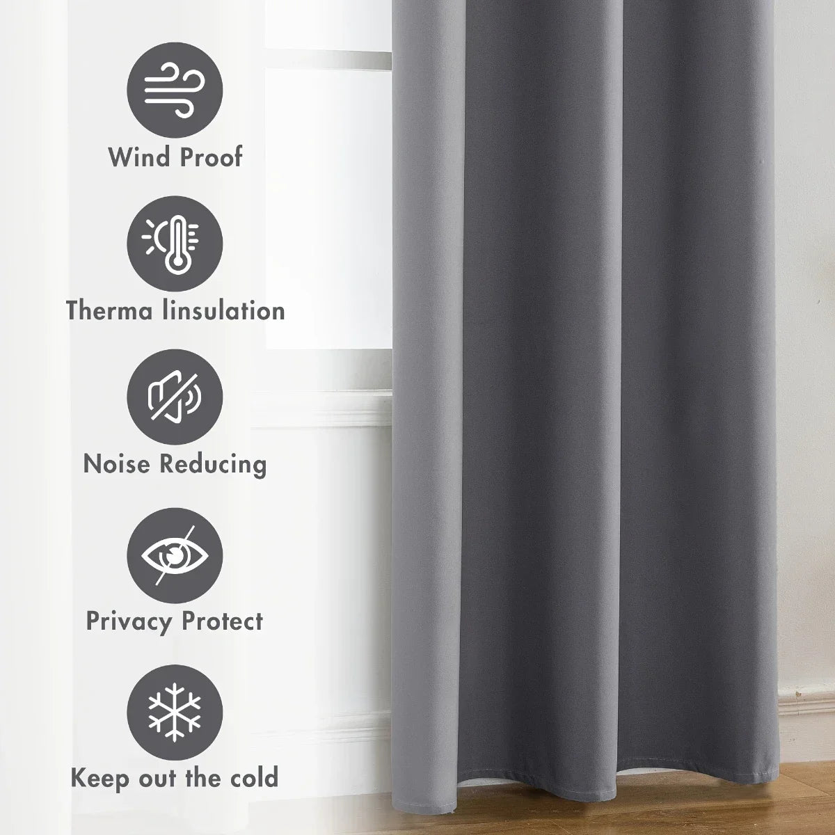 Modern Linen Blackout Curtains