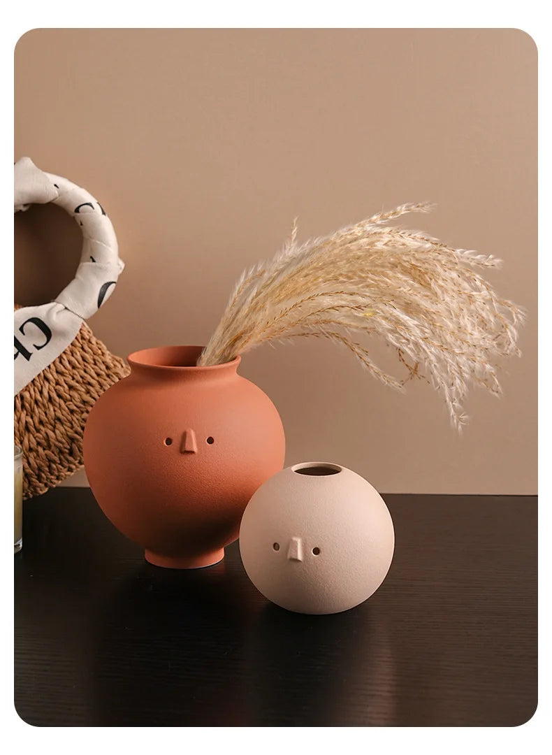 Sculptural Wabi-Sabi Art Vase