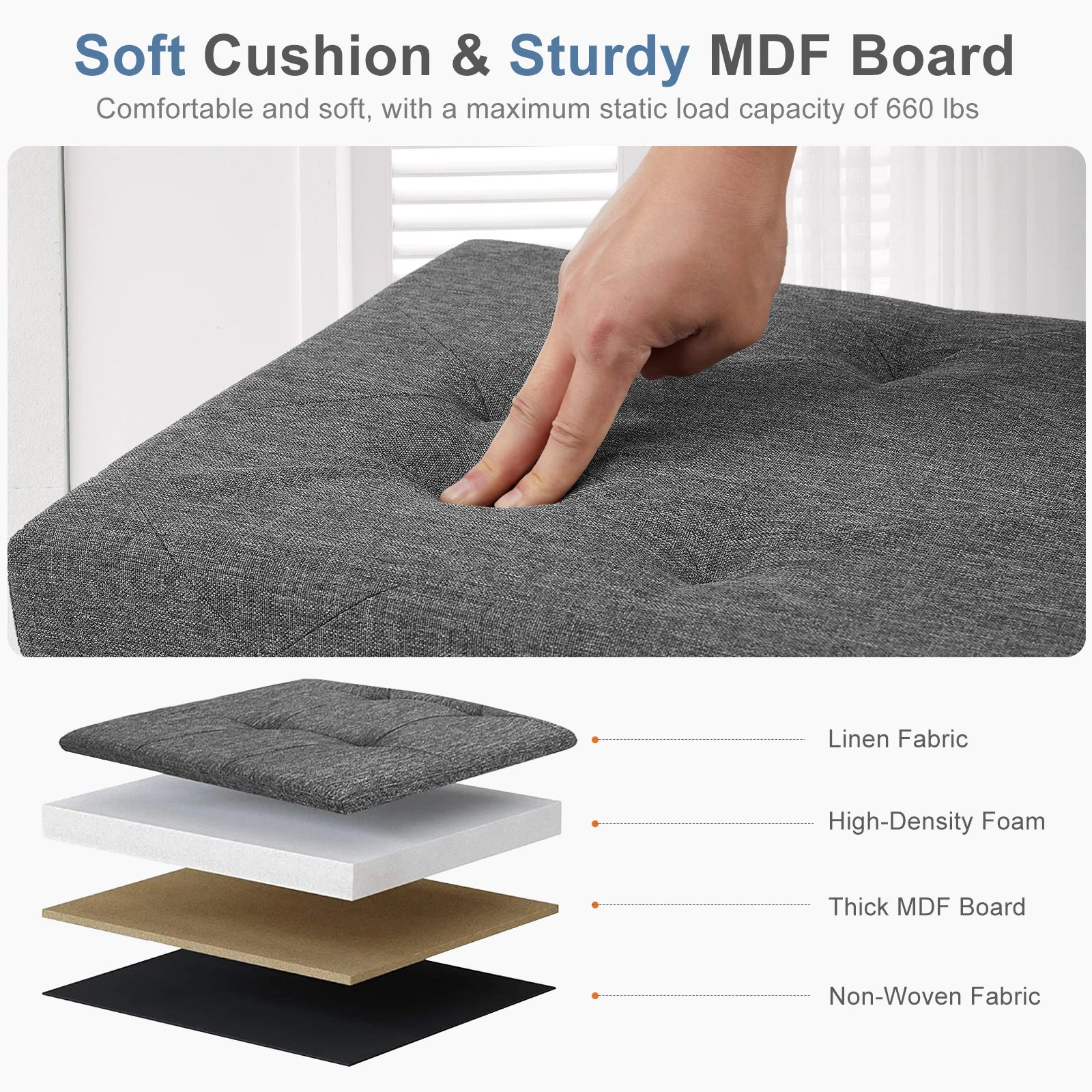 Storage Ottoman Footstool