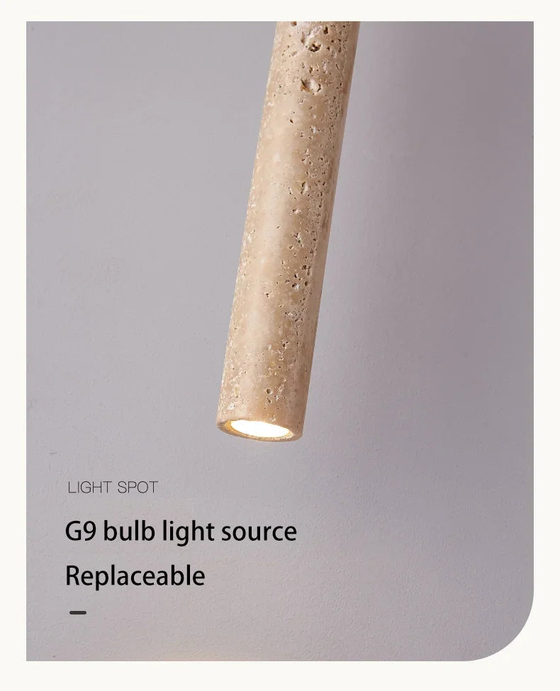 Wabi-Sabi Stone Pendant Chandelier