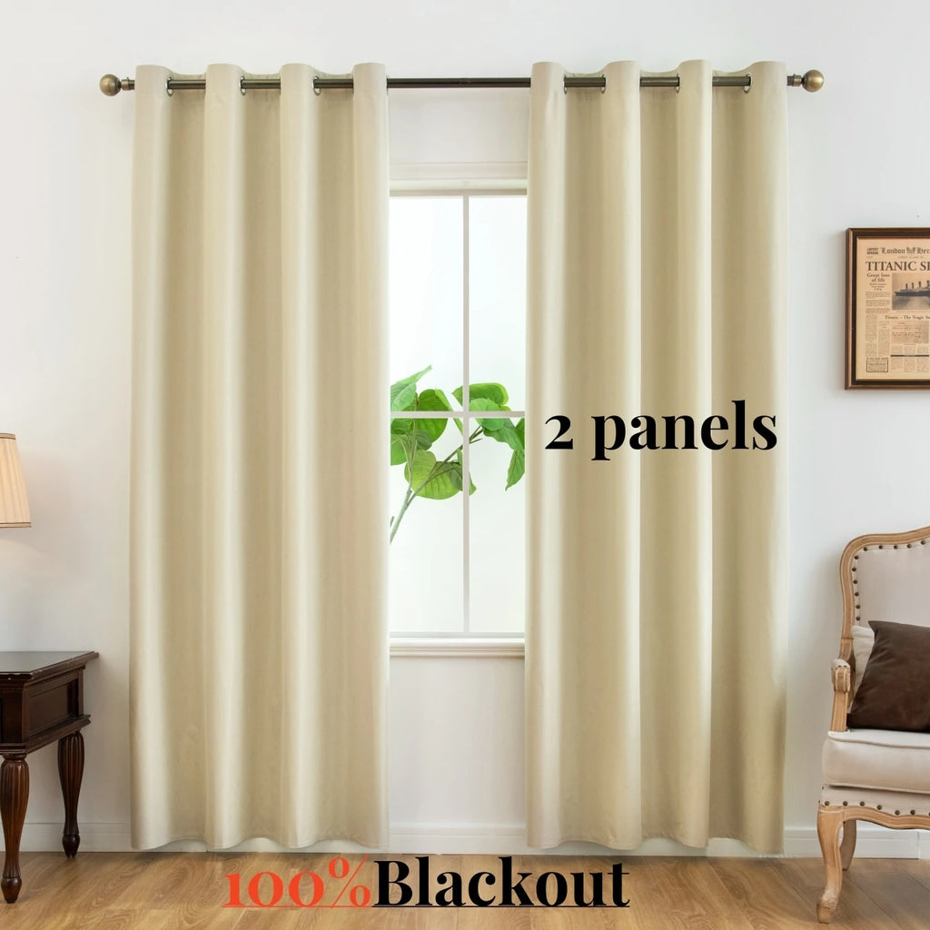 Modern Linen Blackout Curtains
