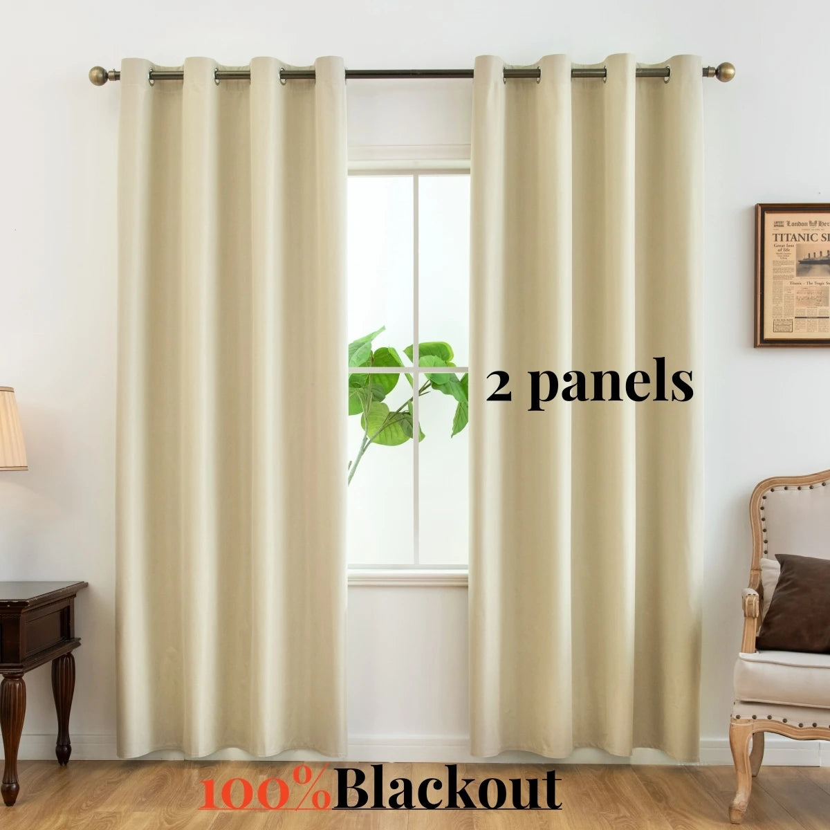 Modern Linen Blackout Curtains